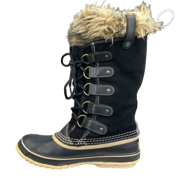Sorel Women’s Joan Of Arctic Black Suede Winter Boot Size US 7 - Picture 2 of 11